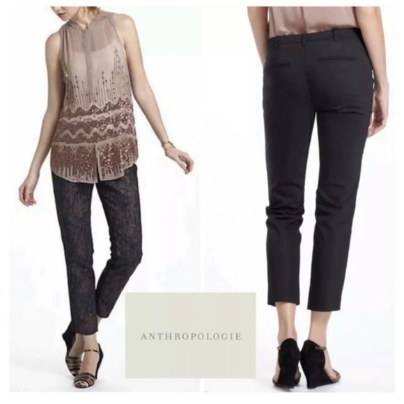 Anthropologie Pants - Anthropologie Cartonnier Jacquard Paneled Trouser
